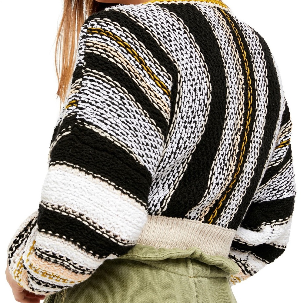Free People Show Me Love Striped Pullover Sweater - Picture 2 of 2